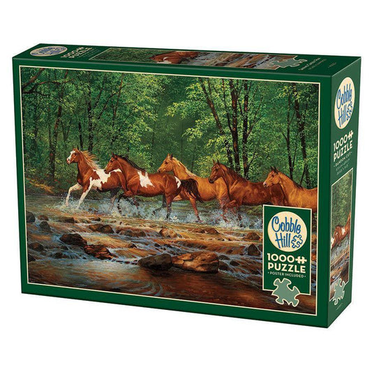 Spring Creek Run 1000 Piece Jigsaw Puzzle Cobble Hill - BIG FRENCHIES