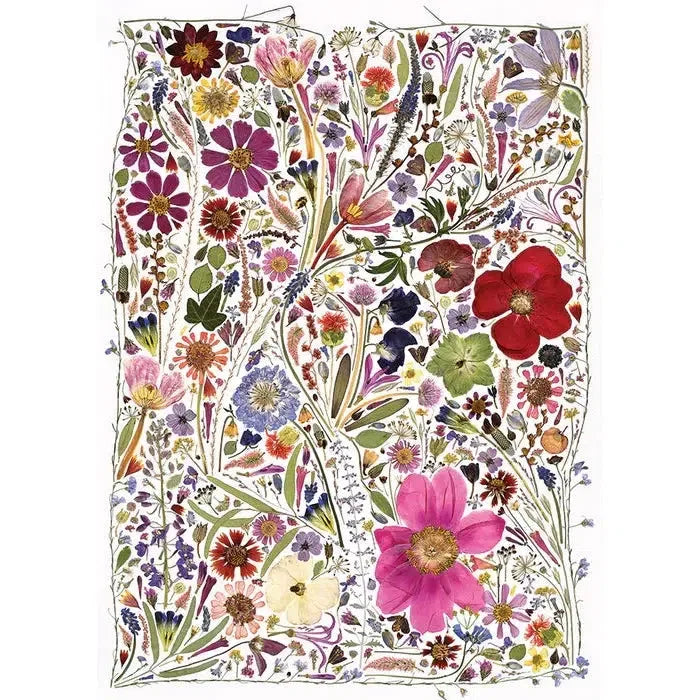 Spring Flower Press 1000 Piece Jigsaw Puzzle Cobble Hill - BIG FRENCHIES