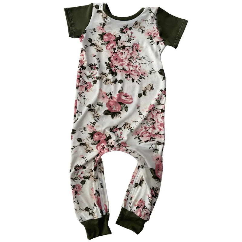Spring Floral Zip Romper - BIG FRENCHIES