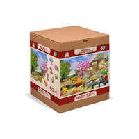 Springtime Cottage 505 Piece Wood Jigsaw Puzzle Wooden City - BIG FRENCHIES