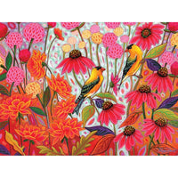 Springtime Goldfinches 275 Large Piece Jigsaw Puzzle Cobble Hill - BIG FRENCHIES