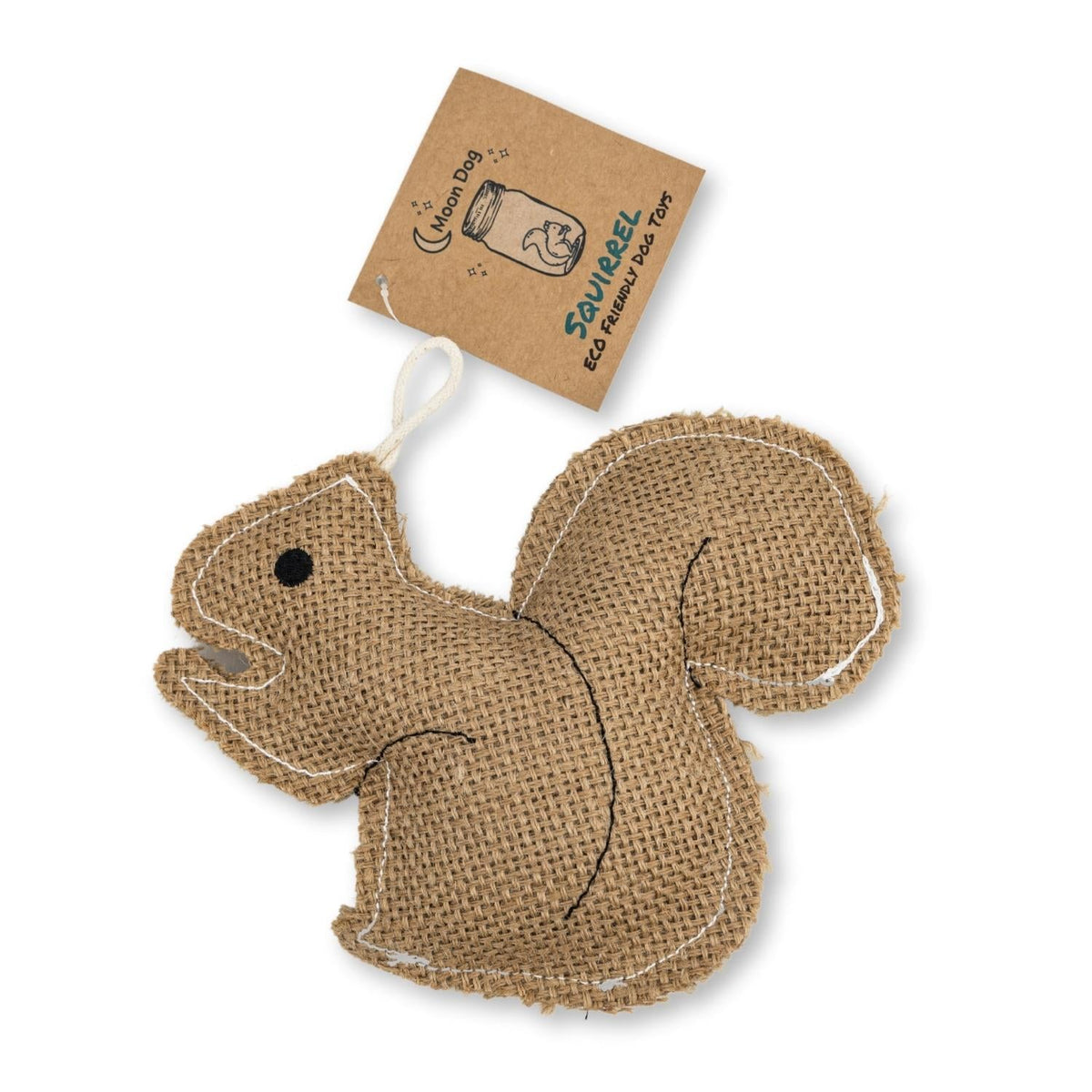Rustic Jute Squirrel Dog Chew Toy – Non-Toxic & Safe, Soft & Gentle - BIG FRENCHIES