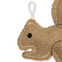 Rustic Jute Squirrel Dog Chew Toy – Non-Toxic & Safe, Soft & Gentle - BIG FRENCHIES