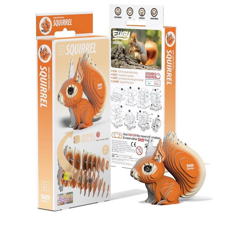 Squirrel 3D Cardboard Model Kit Eugy - BIG FRENCHIES