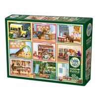 Squirrels at School 1000 Piece Jigsaw Puzzle Cobble Hill - BIG FRENCHIES