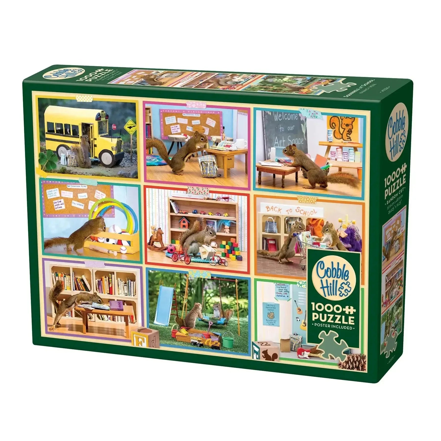 Squirrels at School 1000 Piece Jigsaw Puzzle Cobble Hill - BIG FRENCHIES
