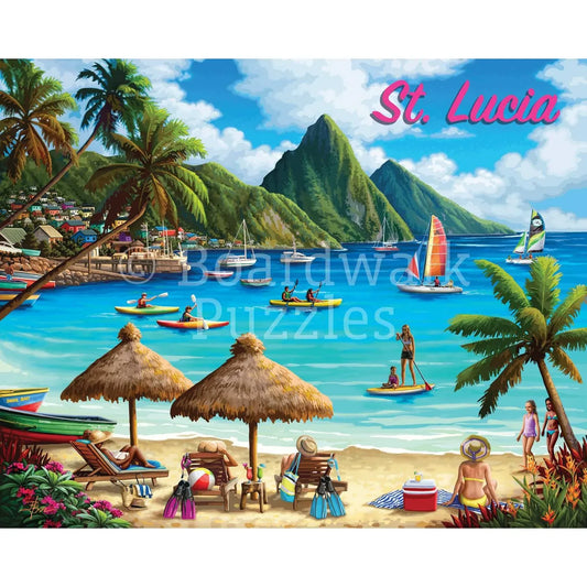 St. Lucia 210 Piece Jigsaw Puzzle Boardwalk - BIG FRENCHIES