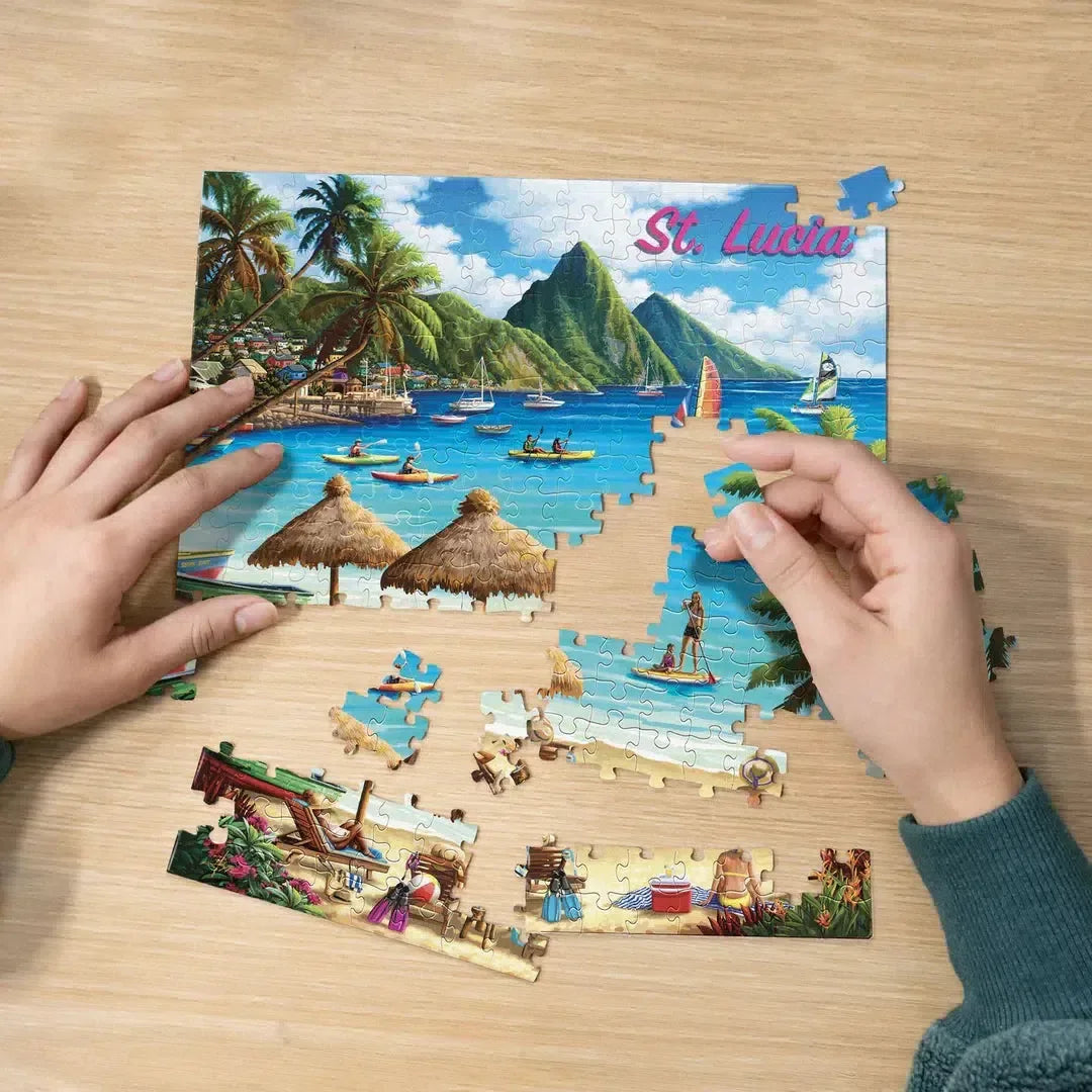 St. Lucia 210 Piece Jigsaw Puzzle Boardwalk - BIG FRENCHIES