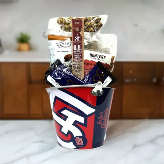 St. Louis Cardinals Gift Basket - Limited Edition Ice Bucket - Made in USA - BIG FRENCHIES