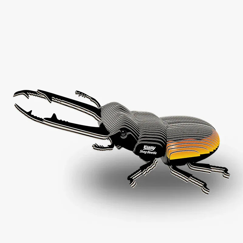 Stag Beetle 3D Cardboard Model Kit Eugy - BIG FRENCHIES