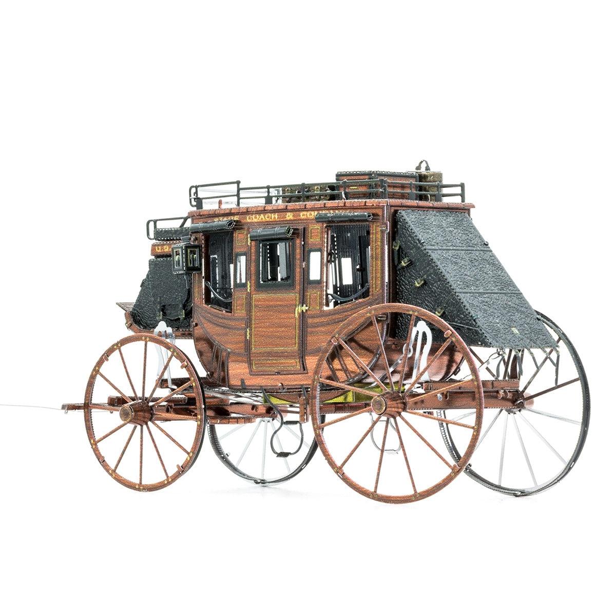 Stagecoach Wild West 3D Steel Model Kit Metal Earth