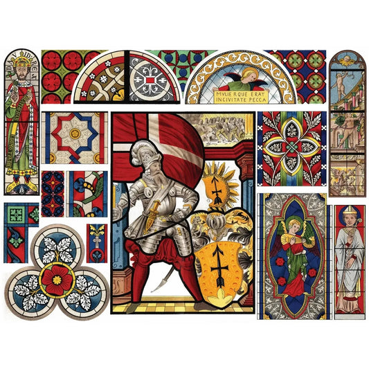 Stained Glass 1000 Piece Jigsaw Puzzle NYPC