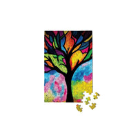 Stained Glass Tree 150 Piece Mini Jigsaw Puzzle Micro Puzzles