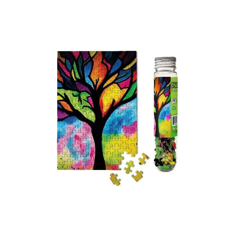 Stained Glass Tree 150 Piece Mini Jigsaw Puzzle Micro Puzzles - BIG FRENCHIES