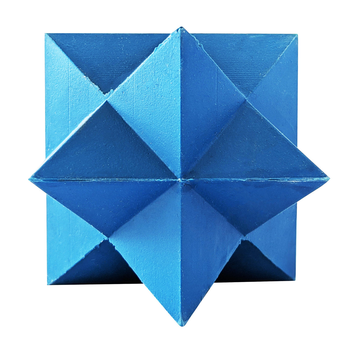 Blue Star-Shaped Natural Rubber Dog Chew Toy – Durable & Textured for Engaging Playtime - BIG FRENCHIES