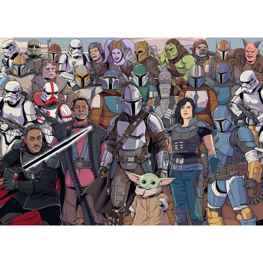 Stars Wars Mandalorian Challenge 1000 Piece Jigsaw Puzzle Ravensburger