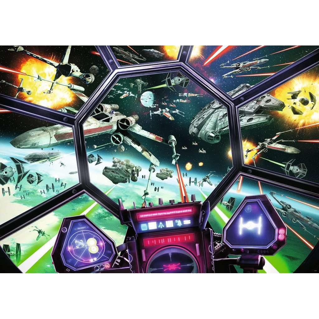 Stars Wars Tie Fighter Cockpit 1000 Piece Jigsaw Puzzle Ravensburger - BIG FRENCHIES