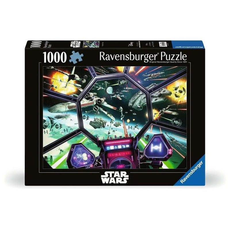 Stars Wars Tie Fighter Cockpit 1000 Piece Jigsaw Puzzle Ravensburger - BIG FRENCHIES