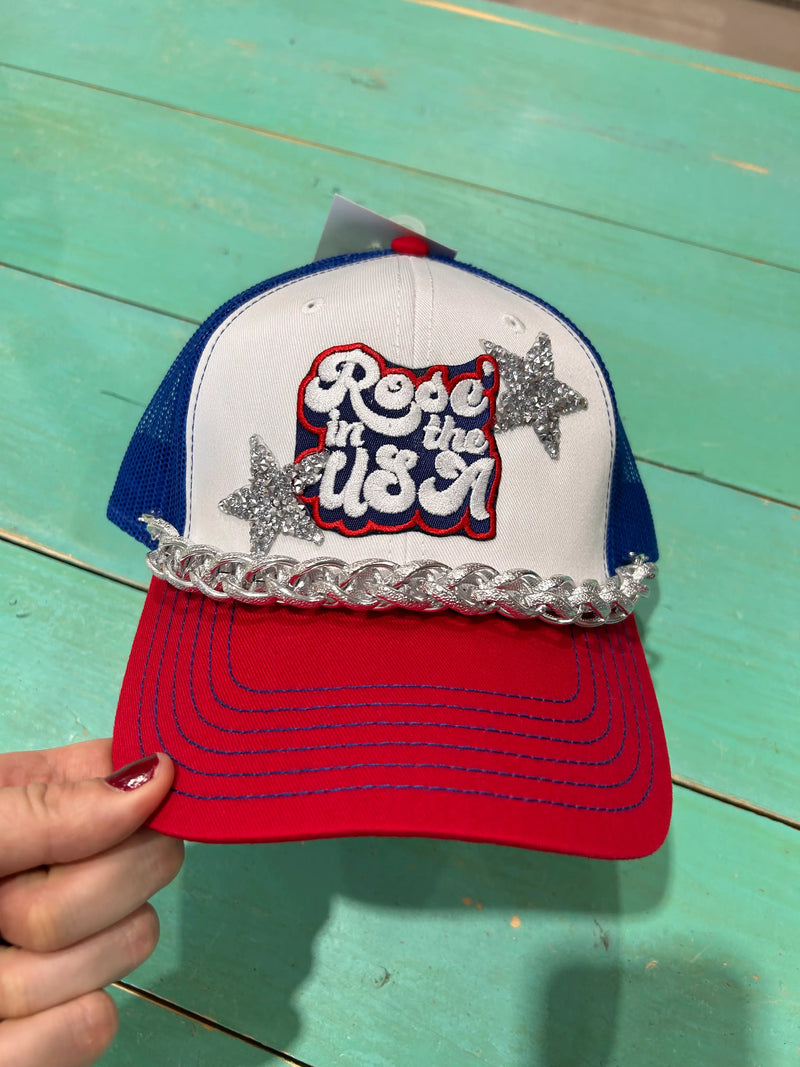 Stars & Rose in the USA Trucker Hat - BIG FRENCHIES