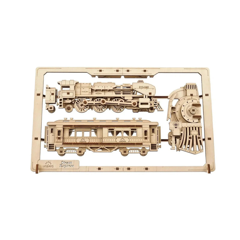 Steam Express Train 2.5D Wood Model Kit UGEARS - BIG FRENCHIES