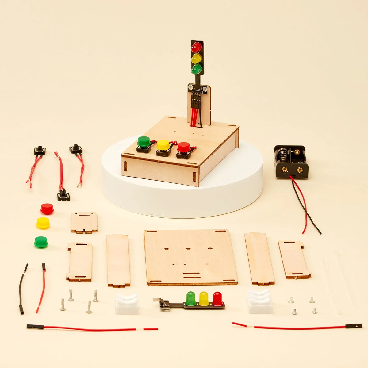 Traffic Lights DIY Kit, Educational STEM Toy - BIG FRENCHIES