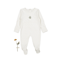 The Printed Romper - Zara Embroider Blue