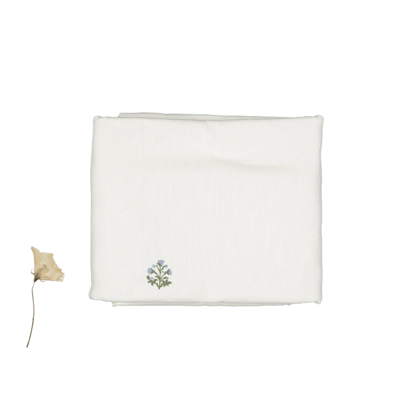 The Printed Blanket - Zara Embroider Blue - BIG FRENCHIES