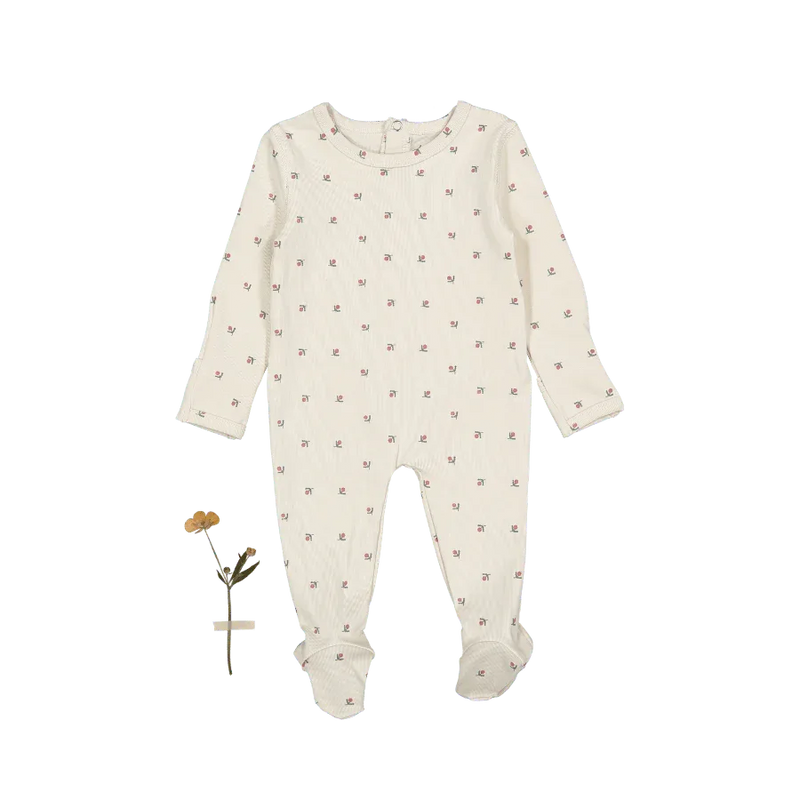 The Printed Romper - Mini Stitch Red - BIG FRENCHIES