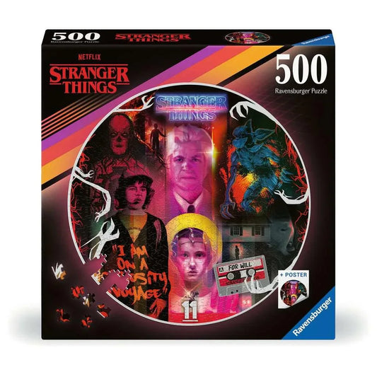 Stranger Things 500 Piece Round Jigsaw Puzzle Ravensburger - BIG FRENCHIES