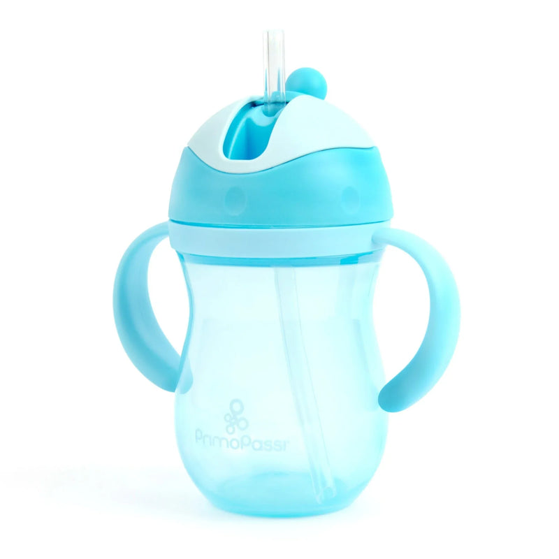 Primo Passi Straw Cup in Blue (9oz) - BIG FRENCHIES