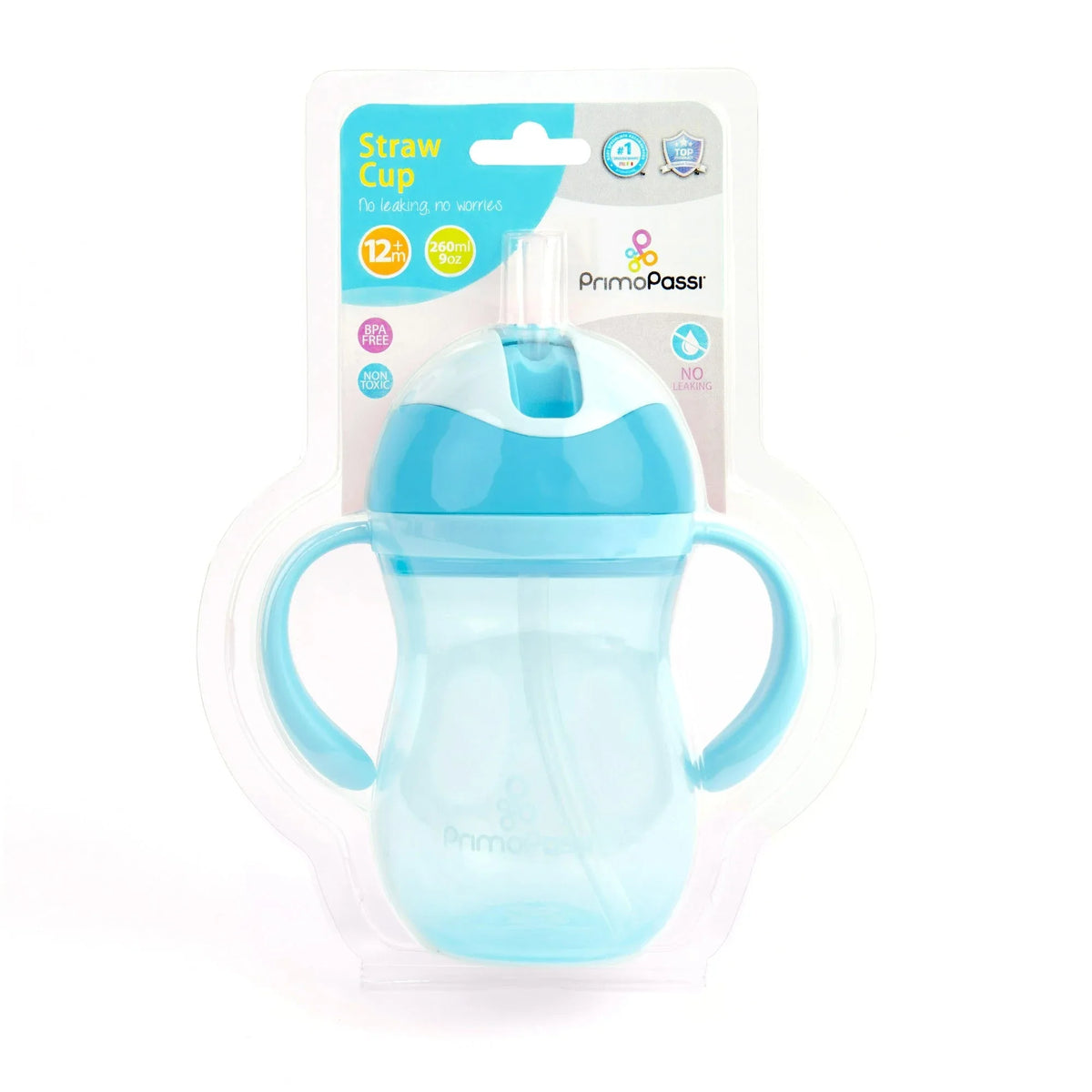 Primo Passi Straw Cup in Blue (9oz) - BIG FRENCHIES