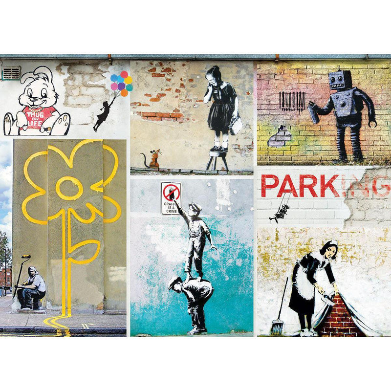 Banksy Graphics Street Art by Banksy 1000 Piece Jigsaw Puzzle Eurographics – BIG FRENCHIES