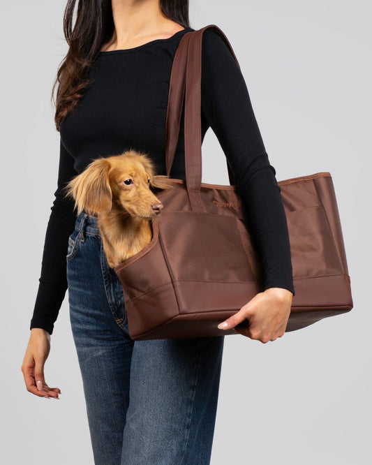 Chocolate Brown Pet Tote Bag - BIG FRENCHIES