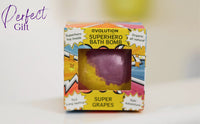 EvolutionUSA 1pc Red Epic Superhero Bath Bombs for Kids, Super Hero Bath Bomb with Toy Inside, Lush Childrens Bathbomb, Organic Bathbomb with Surprise Inside, Fizzy Fun Superhero Bath Ball - BIG FRENCHIES
