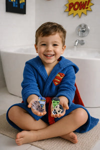 EvolutionUSA 1pc Red Epic Superhero Bath Bombs for Kids, Super Hero Bath Bomb with Toy Inside, Lush Childrens Bathbomb, Organic Bathbomb with Surprise Inside, Fizzy Fun Superhero Bath Ball - BIG FRENCHIES