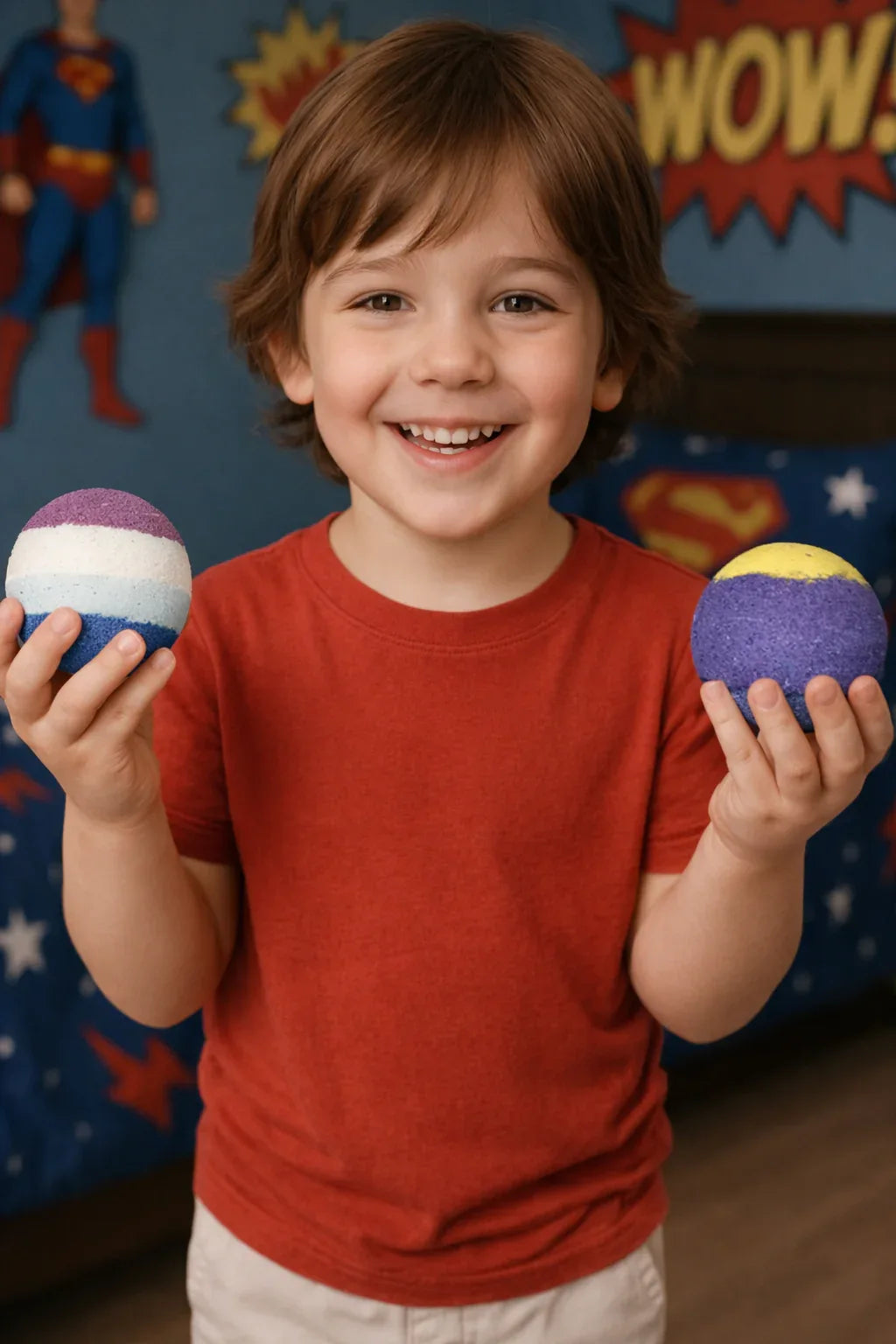 EvolutionUSA Epic Superhero Bath Bombs for Kids, 6pc Super Hero Bath Bombs with Toy Inside Bathbombs, Spiderman Bathbomb with Surprise Inside, Bath Balls for Marvel Lovers, Easter Childrens Bath Bomb - BIG FRENCHIES