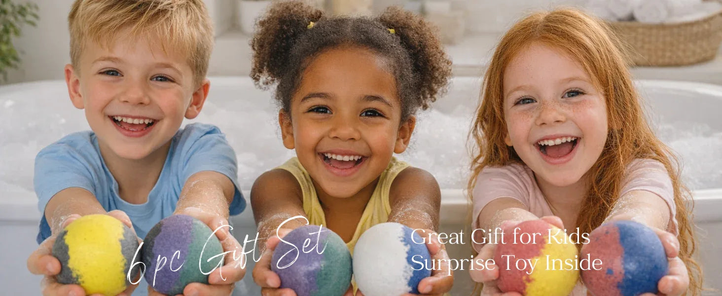 EvolutionUSA Epic Superhero Bath Bombs for Kids, 6pc Super Hero Bath Bombs with Toy Inside Bathbombs, Spiderman Bathbomb with Surprise Inside, Bath Balls for Marvel Lovers, Easter Childrens Bath Bomb - BIG FRENCHIES