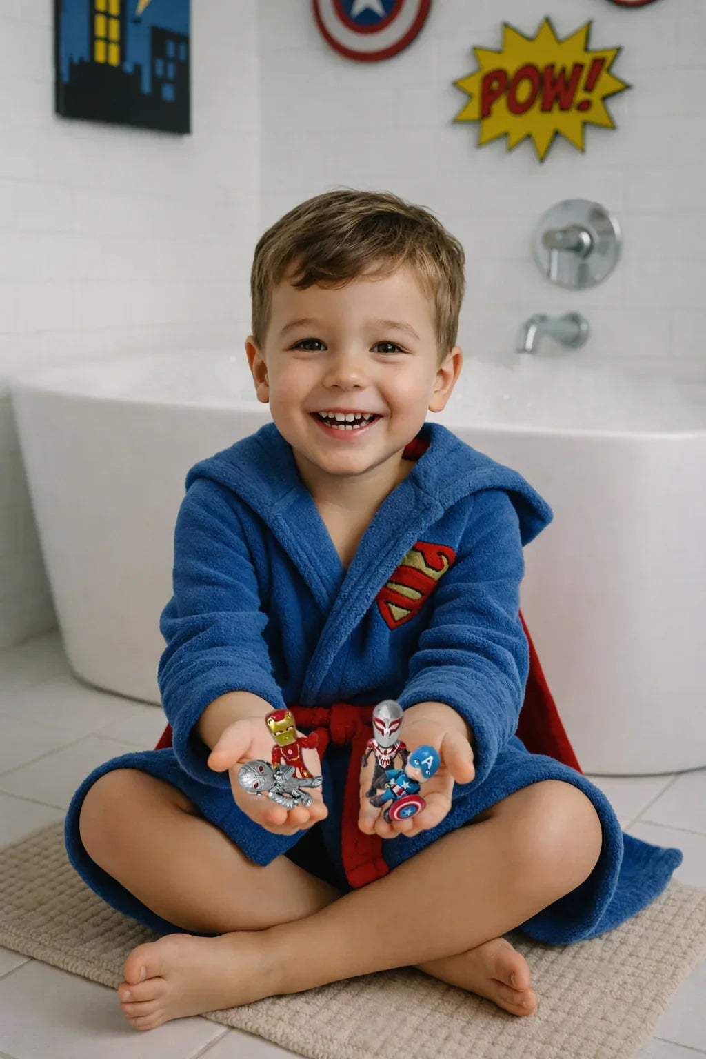 EvolutionUSA Epic Superhero Bath Bombs for Kids, 6 Super Hero Bath Bombs with Toy Inside Bathbombs, Spiderman Bathbomb with Surprise Inside, Bath Balls for Marvel Lovers, Easter Childrens Bath - BIG FRENCHIES