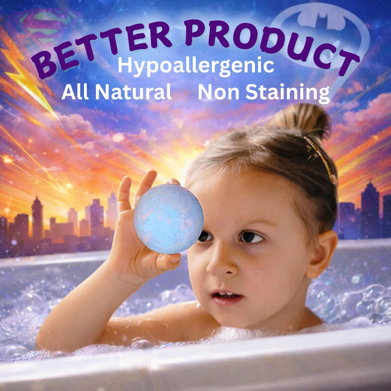 EvolutionUSA Epic Superhero Bath Bombs for Kids, 6 Super Hero Bath Bombs with Toy Inside Bathbombs, Spiderman Bathbomb with Surprise Inside, Bath Balls for Marvel Lovers, Easter Childrens Bath - BIG FRENCHIES