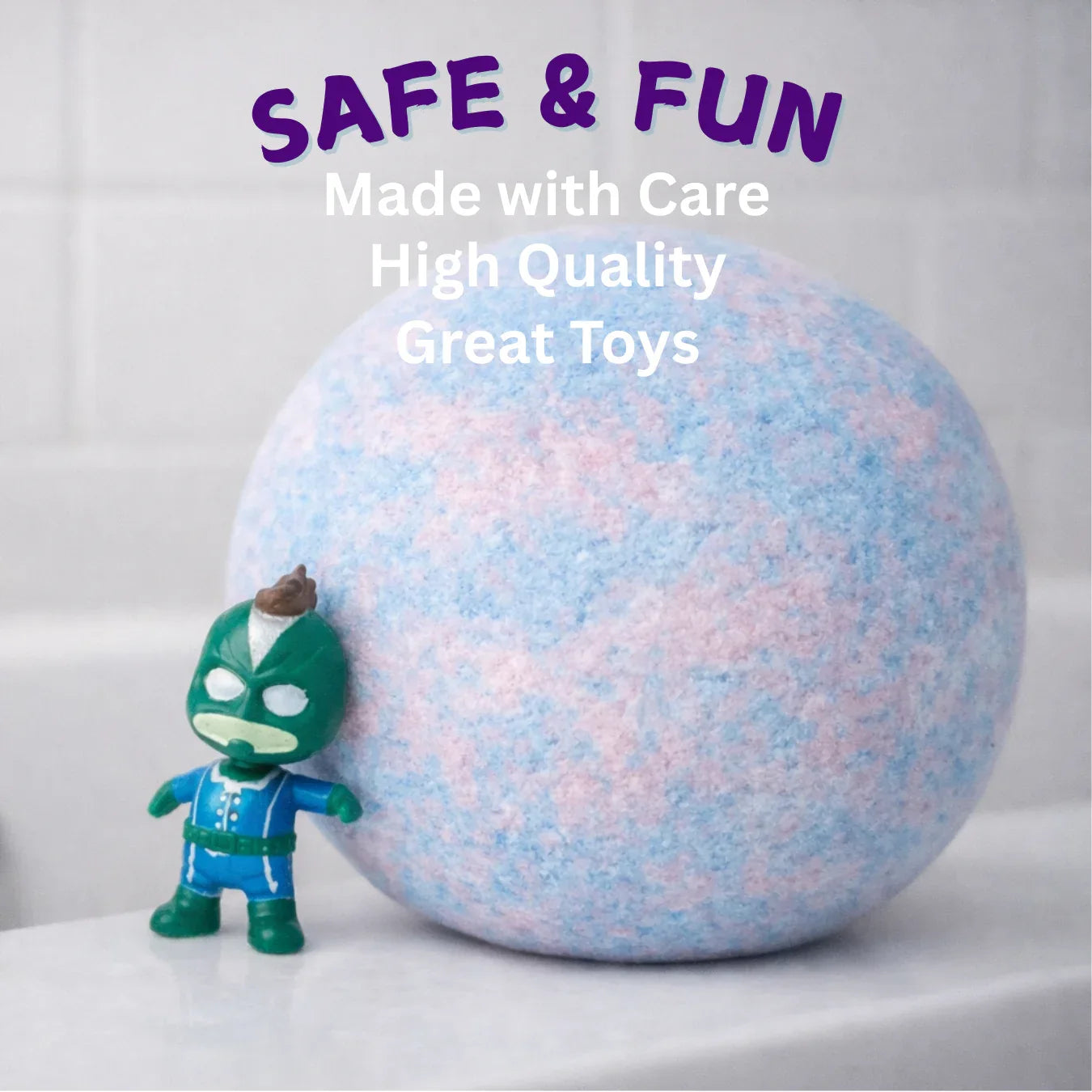 EvolutionUSA Epic Superhero Bath Bombs for Kids, 6 Super Hero Bath Bombs with Toy Inside Bathbombs, Spiderman Bathbomb with Surprise Inside, Bath Balls for Marvel Lovers, Easter Childrens Bath - BIG FRENCHIES