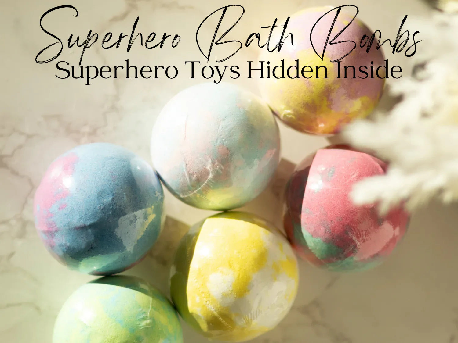 EvolutionUSA Epic Superhero Bath Bombs for Kids, 6 Super Hero Bath Bombs with Toy Inside Bathbombs, Spiderman Bathbomb with Surprise Inside, Bath Balls for Marvel Lovers, Easter Childrens Bath - BIG FRENCHIES