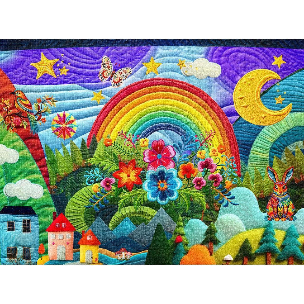 Summer Adventure Quilt 1000 Piece Jigsaw Puzzle Springbok - BIG FRENCHIES