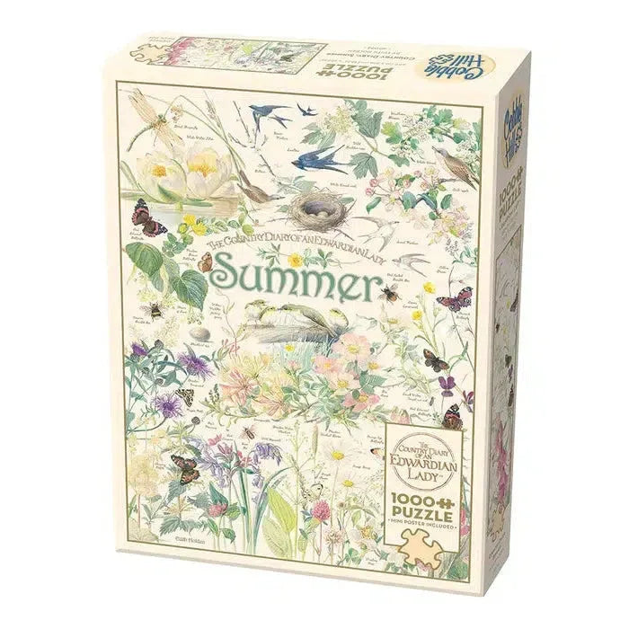 Summer Country Diary 1000 Piece Jigsaw Puzzle Cobble Hill - BIG FRENCHIES