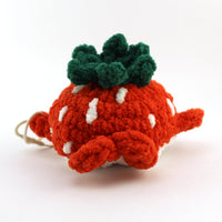 Summer the Strawberry Whale Crocheted Plushie