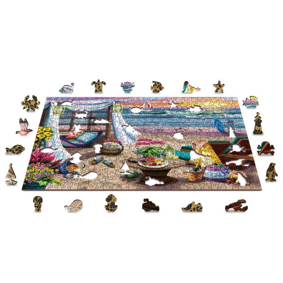 Summertime 505 Piece Wood Jigsaw Puzzle Wooden City - BIG FRENCHIES