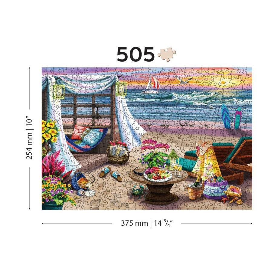 Summertime 505 Piece Wood Jigsaw Puzzle Wooden City - BIG FRENCHIES