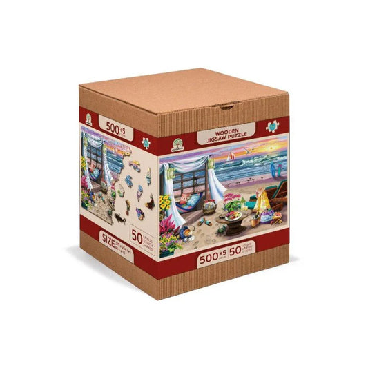 Summertime 505 Piece Wood Jigsaw Puzzle Wooden City - BIG FRENCHIES