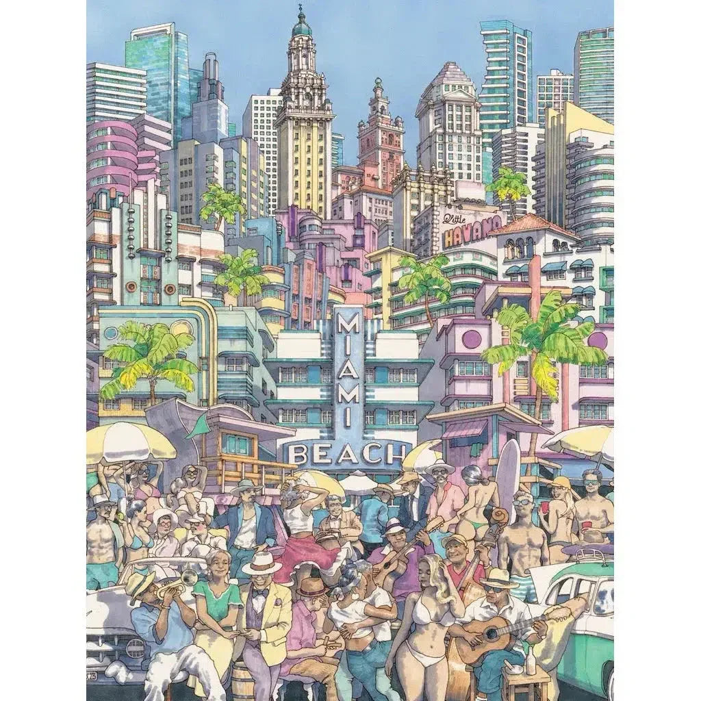 Sun Kissed City 500 Piece Jigsaw Puzzle NYPC - BIG FRENCHIES