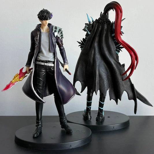 Sung Jin-Woo Anime Figure Solo Leveling Action Figurines Shadow King Desktop Collectible Display Toy