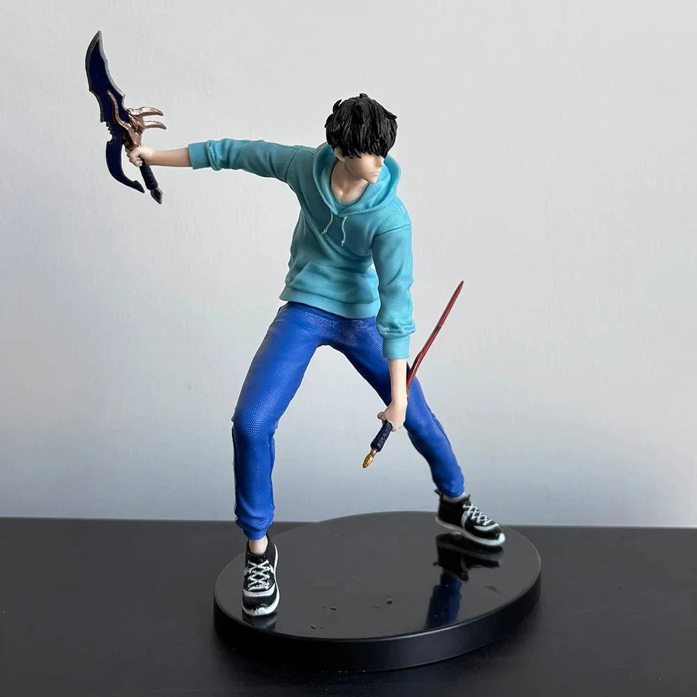Sung Jin-Woo Anime Figure Solo Leveling Action Figurines Shadow King Desktop Collectible Display Toy